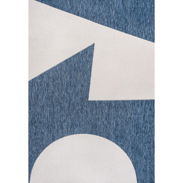 Lucian Modern Geometric Abstract Two-tone Indoor/Outdoor Area Rug